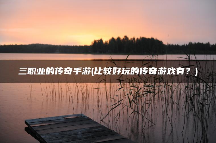 三职业的传奇手游(比较好玩的传奇游戏有？)