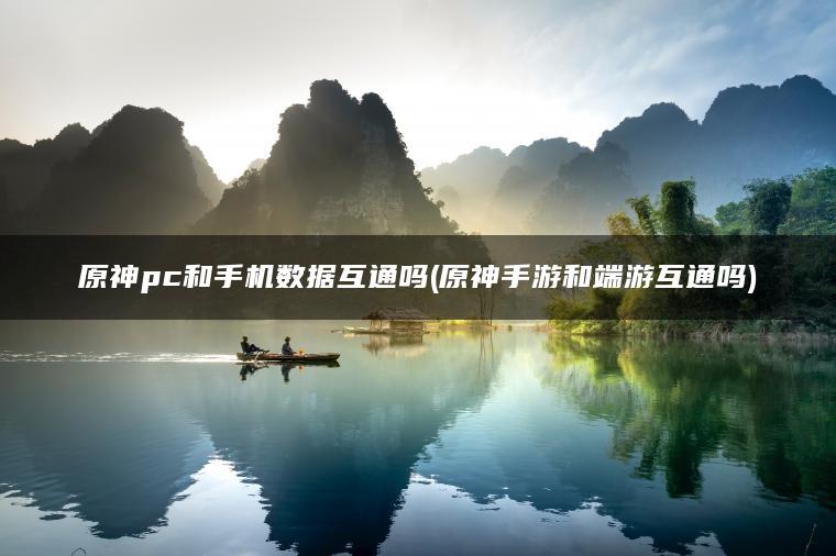 原神pc和手机数据互通吗(原神手游和端游互通吗)