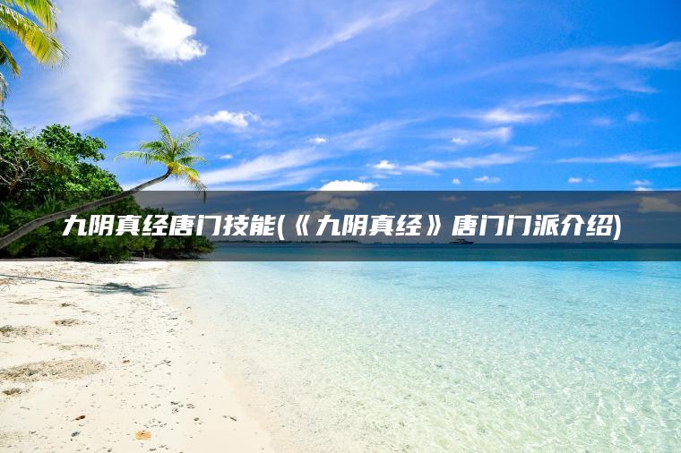 九阴真经唐门技能(《九阴真经》唐门门派介绍)