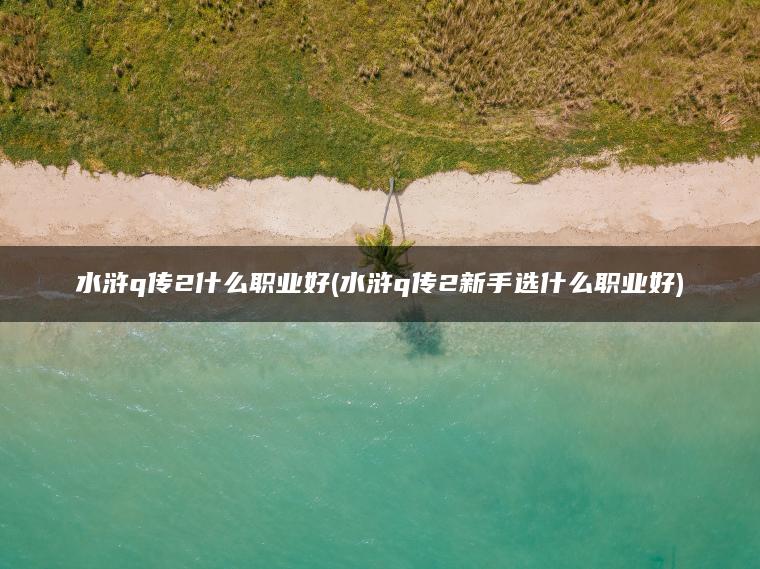 水浒q传2什么职业好(水浒q传2新手选什么职业好)