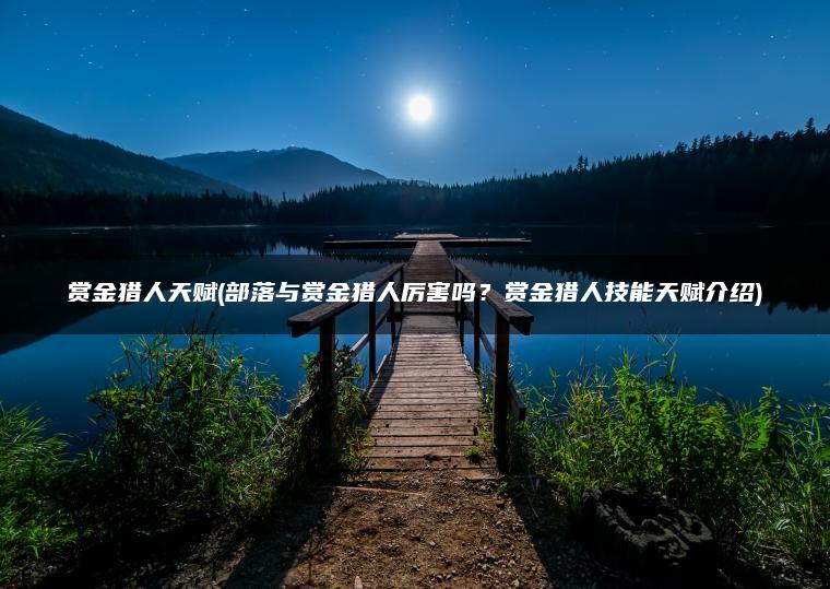 赏金猎人天赋(部落与赏金猎人厉害吗？赏金猎人技能天赋介绍)
