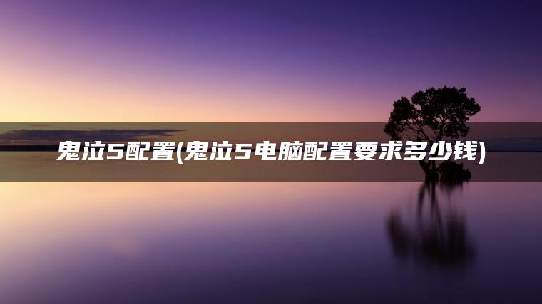 鬼泣5配置(鬼泣5电脑配置要求多少钱)