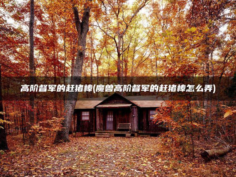 高阶督军的赶猪棒(魔兽高阶督军的赶猪棒怎么弄)