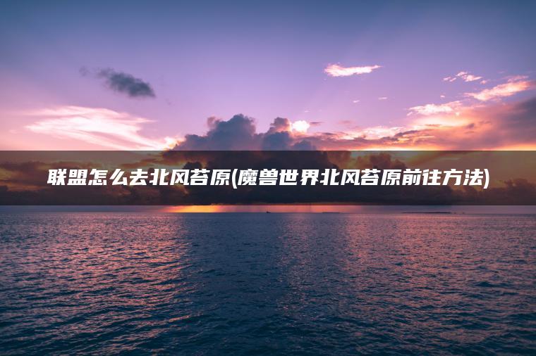 联盟怎么去北风苔原(魔兽世界北风苔原前往方法)