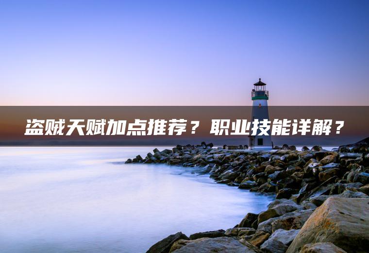 盗贼天赋加点推荐？职业技能详解？