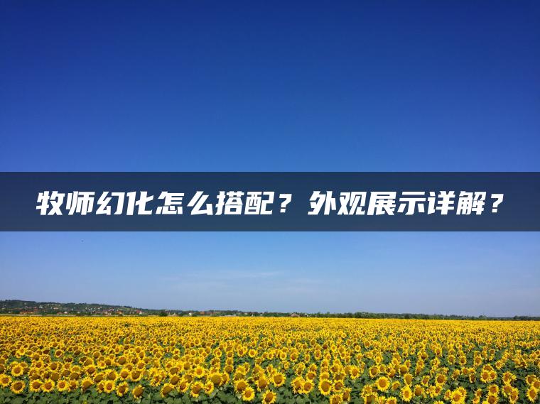 牧师幻化怎么搭配？外观展示详解？