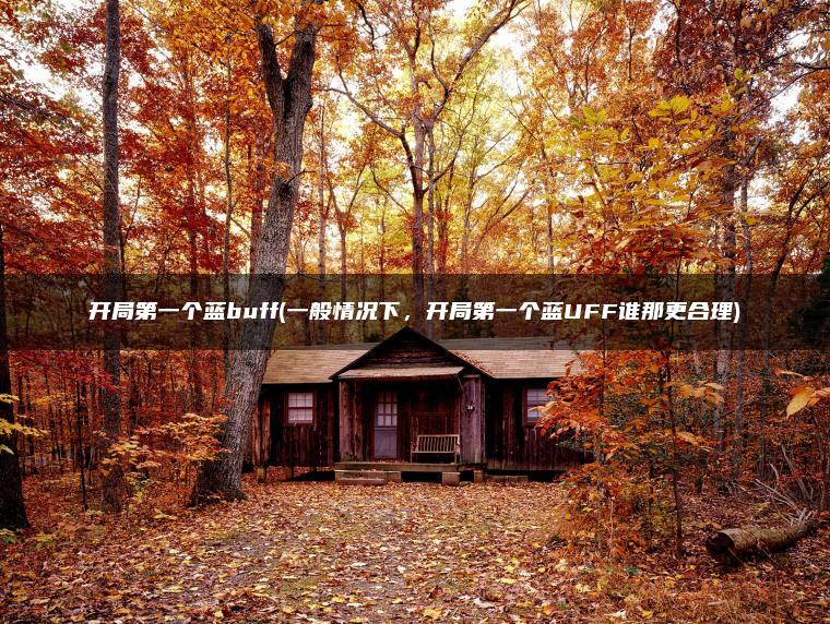开局第一个蓝buff(一般情况下，开局第一个蓝UFF谁那更合理)