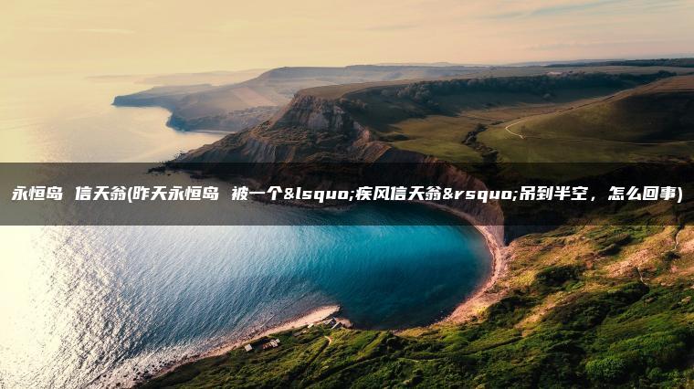 永恒岛 信天翁(昨天永恒岛 被一个‘疾风信天翁’吊到半空，怎么回事)