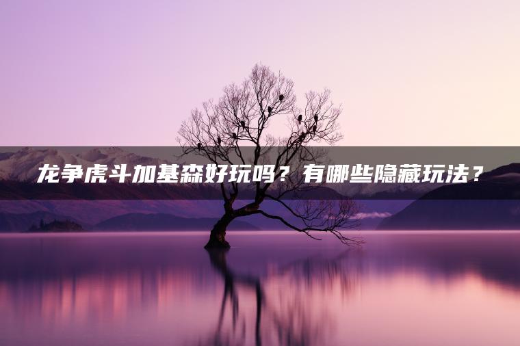 龙争虎斗加基森好玩吗？有哪些隐藏玩法？