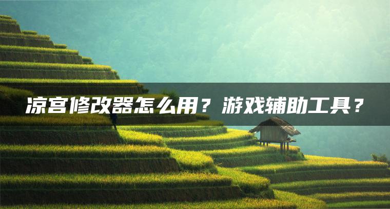 凉宫修改器怎么用？游戏辅助工具？