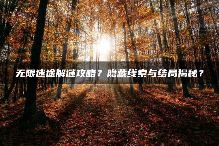 无限迷途解谜攻略？隐藏线索与结局揭秘？