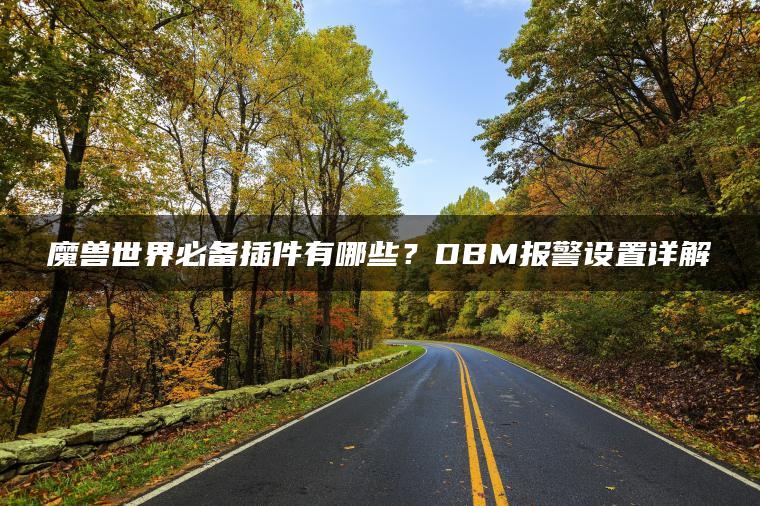 魔兽世界必备插件有哪些？DBM报警设置详解