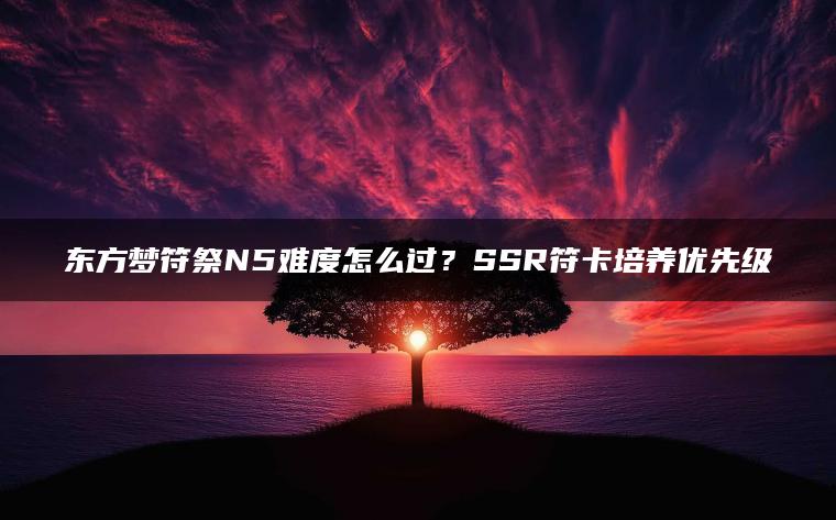 东方梦符祭N5难度怎么过？SSR符卡培养优先级