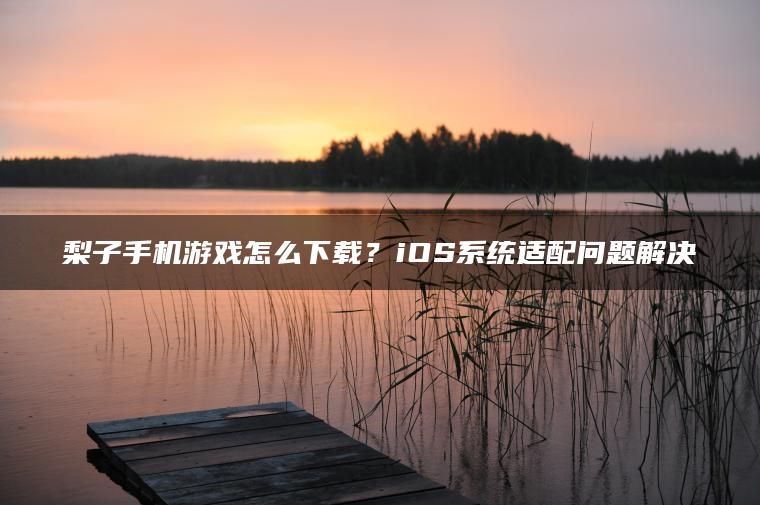 梨子手机游戏怎么下载？iOS系统适配问题解决