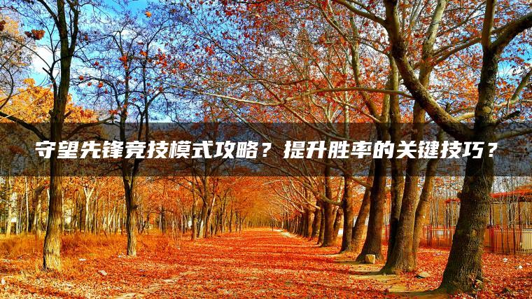 守望先锋竞技模式攻略？提升胜率的关键技巧？
